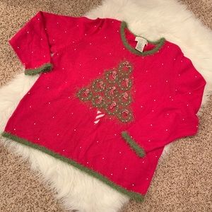 Festive Christmas Tree Sweater